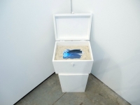 boîte, écran numérique, sable